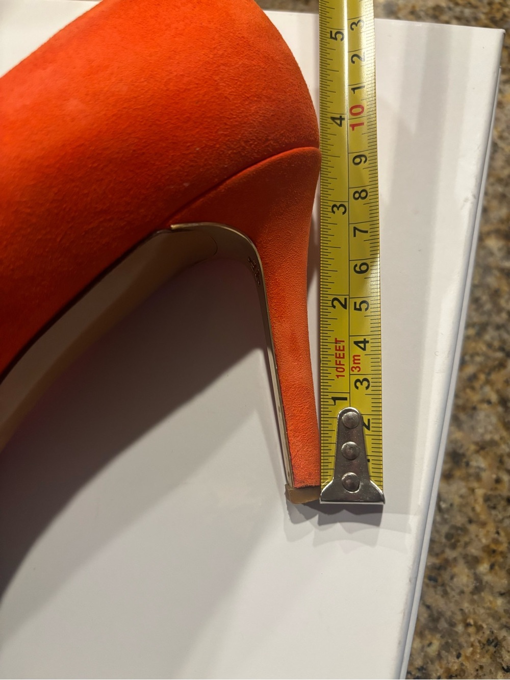 Tory Burch Bright Coral Pointed-Toe Pumps - Picture 10 of 10